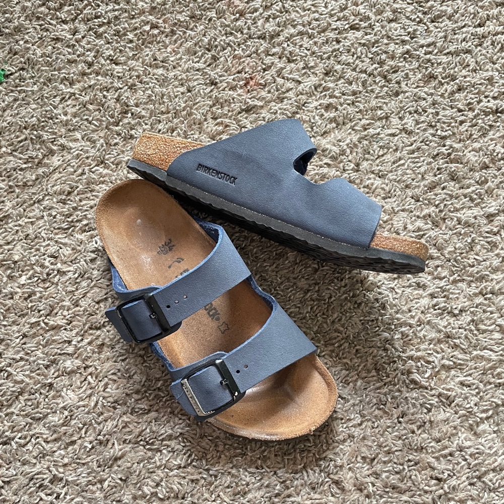 Birkenstock Kids Sandals in Gray and Tan
